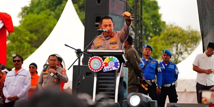 Dukung Program Pemerintah, Kapolri: Buruh dan Polri Bersinergi Jaga Stabilitas Kamtibmas
