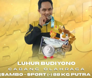 Aiptu Luhur Budiyono raih medali perak cabor sambo Porprov XII Kalsel